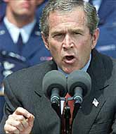 After the attacks, George Bush promised that he would 'make no distinction between the terrorists who conducted these attacks and those who harbour them.' Was this already another lie?