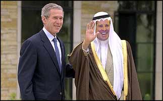 George Bush intends to bring a democratic government to Iraq sooner or later. Just as soon as his Viceroy has chosen it.