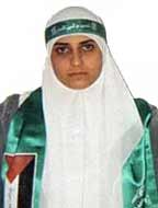 Darin Abu Aysheh was a 21 year old student, who blew herself up at an Israeli roadblock in the West Bank, January 2002, in revenge for the thousands of Palestinians killed during the Occupation.