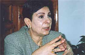 Fouder of the Palestinian Initiative for the Promotion of Global Dialogue and Democracy, Hanan Ashrawi is one of the most steadfast of Palestinian workers for peace in the Middle East.