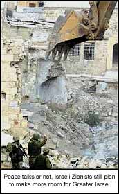 Peace talks or not, Israeli Zionists still plan to make more room for Greater Israel.
