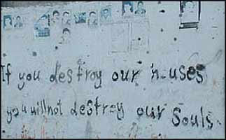 The extent of free expression in a political environment can be measured by reading the writing on its walls.