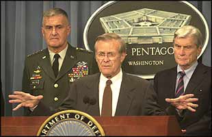 Donald Rumsfeld has made it his own personal mission to institutionalise the use of lies to achieve strategic government goals.