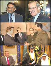 USA Defence Secretary, Donald Rumsfeld?s, choice of business partners hasn?t changed much since he shook hands with Saddam Hussein twenty years ago.