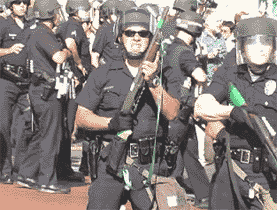 Your friendly beat officer of the law.