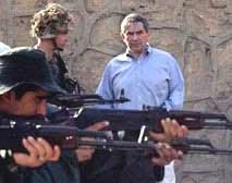 USA Deputy Defence Secretary, Paul Wolfowitz stands behind the protection of soldiers after the attack.