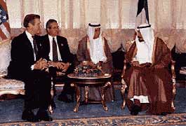 In 1990, the USA case for war was based on the legitemate rights of Kuwaitis, but no effort has since been made to democratise the 'liberated' country.