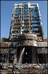 Standing high above the surrounding buildings, the HSBC headquarters was a monument to capitalism in a country that is overwhelmingly Islamic.