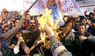 Kurdish crowds protest about the possibility of Turkish troops being sent to Iraq