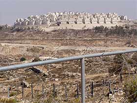 The illegal armed settlement of Har Homa, northwest of Bethlehem, stands like a medieval crusader?s walled city in occupied Palestine.
